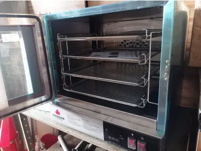 LOTE 155 - 01 FORNO TURBO DIGITAL FAST OVEN PRP- 004 PLUS PROGÁS. (NOVO)  (NO ESTADO. LEILÃO NÃO TEM GARANTIA E NEM DEVOLUÇÃO).