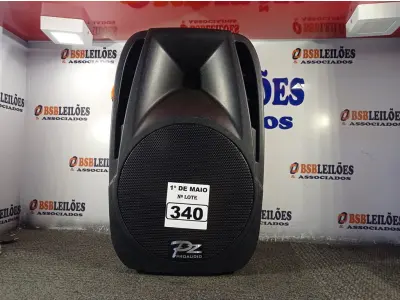 LOTE 340 - 01 CAIXA DE SOM PZ PROPASSIVE PRO ÁUDIO PX-12 (NOVA). (NO ESTADO) ATENÇÃO! FAZER A VISITAÇÃO ANTES DE ARREMATAR, NÃO SABEMOS SE FUNCIONA. LEILÃO NÃO TEM GARANTIA E NEM DEVOLUÇÃO, SUJEITO A POSSÍVEIS AVARIAS VISÍVEIS/OCULTAS E/OU AUSÊNCIA DE COMPONENTES.