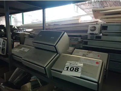 LOTE 108 - 08 SCANNER’S MARCAS E MODELOS DIVERSOS. (NO ESTADO) ATENÇÃO! FAZER A VISITAÇÃO ANTES DE ARREMATAR, NÃO SABEMOS SE FUNCIONA. LEILÃO NÃO TEM GARANTIA E NEM DEVOLUÇÃO, SUJEITO A POSSÍVEIS AVARIAS VISÍVEIS/OCULTAS E/OU AUSÊNCIA DE COMPONENTES.