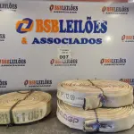 LOTE 007 - 03 ROLOS DE MANGUEIRA DE INCÊNDIO SEM AS PONTEIRAS. (NO ESTADO, LEILÃO NÃO TEM GARANTIA E NEM DEVOLUÇÃO, SUJEITO A POSSÍVEIS AVARIAS VISÍVEIS/OCULTAS E/OU AUSÊNCIA DE COMPONENTES).