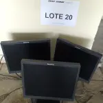 LOTE 020 - 3 MONITORES DE VÍDEO  (UNIDADE: A-002 - SÃO PAULO/SP (PARQUE NOVO MUNDO)
LOCAL DE RETIRADA: RUA TUIUTI, Nº 09 - CONJUNTO PROMORAR - VILA MARIA III -            SÃO PAULO/SP - CEP: 02.168-105)