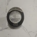LOTE 023 - RARA MOEDA 1951 CANADA 5 CENTS COMMEMORATIVE GEORGE VI NICKEL COINS PREMIAÇÃO QUE FOI NA CIDADE DE SUDBURY CANADÁ (NO ESTADO)