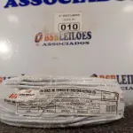LOTE 010 - 01 ROLO DE CABO FLEXÍVEL 100M 4MM NA COR BRANCA. (NO ESTADO) ATENÇÃO! FAZER A VISITAÇÃO ANTES DE ARREMATAR, NÃO SABEMOS SE FUNCIONA. LEILÃO NÃO TEM GARANTIA E NEM DEVOLUÇÃO, SUJEITO A POSSÍVEIS AVARIAS VISÍVEIS/OCULTAS E/OU AUSÊNCIA DE COMPONENTES.