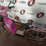 LOTE 029 - 01 BICICLETA ELÉTRICA 48V. (NO ESTADO) ATENÇÃO! FAZER A VISITAÇÃO ANTES DE ARREMATAR, NÃO SABEMOS SE FUNCIONA. LEILÃO NÃO TEM GARANTIA E NEM DEVOLUÇÃO, SUJEITO A POSSÍVEIS AVARIAS VISÍVEIS/OCULTAS E/OU AUSÊNCIA DE COMPONENTES.