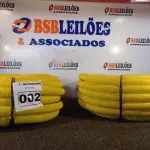 LOTE 002 - 02 ROLOS DE MANGUEIRA CORRUGADA. (NO ESTADO) ATENÇÃO! FAZER A VISITAÇÃO ANTES DE ARREMATAR, NÃO SABEMOS SE FUNCIONA. LEILÃO NÃO TEM GARANTIA E NEM DEVOLUÇÃO, SUJEITO A POSSÍVEIS AVARIAS VISÍVEIS/OCULTAS E/OU AUSÊNCIA DE COMPONENTES.