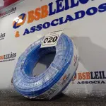 LOTE 020 - 01 ROLO DE CABO FLEXÍVEL 100M 1X10MM NA COR AZUL(NOVO). (NO ESTADO) ATENÇÃO! FAZER A VISITAÇÃO ANTES DE ARREMATAR, NÃO SABEMOS SE FUNCIONA. LEILÃO NÃO TEM GARANTIA E NEM DEVOLUÇÃO, SUJEITO A POSSÍVEIS AVARIAS VISÍVEIS/OCULTAS E/OU AUSÊNCIA DE COMPONENTES.