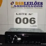 LOTE 006 - 01 - SOM AUTOMOTIVO PIONEER (NO ESTADO, NÃO SABEMOS SE FUNCIONA. LEILÃO NÃO TEM GARANTIA E NEM DEVOLUÇÃO, SUJEITO A POSSÍVEIS AVARIAS VISÍVEIS/OCULTAS E/OU AUSÊNCIA DE COMPONENTES)
