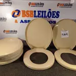 LOTE 141 - 06 ASSENTOS PARA VASO SANITÁRIO. (NO ESTADO) ATENÇÃO! FAZER A VISITAÇÃO ANTES DE ARREMATAR, NÃO SABEMOS SE FUNCIONA. LEILÃO NÃO TEM GARANTIA E NEM DEVOLUÇÃO, SUJEITO A POSSÍVEIS AVARIAS VISÍVEIS/OCULTAS E/OU AUSÊNCIA DE COMPONENTES.