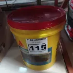 LOTE 115 - 01 BALDE DE SIKANOL ALVENARIA, ADITIVO PLASTIFICANTE PARA ARGAMASSA DE ASSENTAMENTO E REBOCO 18L. (NO ESTADO) ATENÇÃO! FAZER A VISITAÇÃO ANTES DE ARREMATAR, NÃO SABEMOS SE FUNCIONA. LEILÃO NÃO TEM GARANTIA E NEM DEVOLUÇÃO, SUJEITO A POSSÍVEIS AVARIAS VISÍVEIS/OCULTAS E/OU AUSÊNCIA DE COMPONENTES.