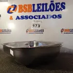 LOTE 173 - 01 CUBAS EM AÇO INOX. (NO ESTADO) ATENÇÃO! FAZER A VISITAÇÃO ANTES DE ARREMATAR, NÃO SABEMOS SE FUNCIONA. LEILÃO NÃO TEM GARANTIA E NEM DEVOLUÇÃO, SUJEITO A POSSÍVEIS AVARIAS VISÍVEIS/OCULTAS E/OU AUSÊNCIA DE COMPONENTES.