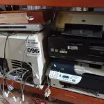 LOTE 096 - 03 IMPRESSORAS, 01 CPU, 01 DVD, 01 CENTRAL TELEFÔNICA E 01 ESCALA COLÚMBIA DE MATURIDADE INTELECTUAL. (NO ESTADO) ATENÇÃO! FAZER A VISITAÇÃO ANTES DE ARREMATAR, NÃO SABEMOS SE FUNCIONA. LEILÃO NÃO TEM GARANTIA E NEM DEVOLUÇÃO, SUJEITO A POSSÍVEIS AVARIAS VISÍVEIS/OCULTAS E/OU AUSÊNCIA DE COMPONENTES.