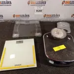 LOTE 020 - 04 BALANÇAS DE USO DOMÉSTICO. (NO ESTADO) ATENÇÃO! FAZER A VISITAÇÃO ANTES DE ARREMATAR, NÃO SABEMOS SE FUNCIONA. LEILÃO NÃO TEM GARANTIA E NEM DEVOLUÇÃO, SUJEITO A POSSÍVEIS AVARIAS VISÍVEIS/OCULTAS E/OU AUSÊNCIA DE COMPONENTES.