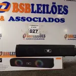 LOTE 027 - 01 CAIXA DE SOM BLUETOOTH. (NO ESTADO) ATENÇÃO! FAZER A VISITAÇÃO ANTES DE ARREMATAR, NÃO SABEMOS SE FUNCIONA. LEILÃO NÃO TEM GARANTIA E NEM DEVOLUÇÃO, SUJEITO A POSSÍVEIS AVARIAS VISÍVEIS/OCULTAS E/OU AUSÊNCIA DE COMPONENTES.