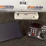 LOTE 018 - 01 CONTROLADOR REMOTO DE EDIÇÃO VTR SONY RM-280, 01 MINI CPU E 01 IMPRESSORA PORTÁTIL. (NO ESTADO) ATENÇÃO! FAZER A VISITAÇÃO ANTES DE ARREMATAR, NÃO SABEMOS SE FUNCIONA. LEILÃO NÃO TEM GARANTIA E NEM DEVOLUÇÃO, SUJEITO A POSSÍVEIS AVARIAS VISÍVEIS/OCULTAS E/OU AUSÊNCIA DE COMPONENTES.