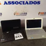 LOTE 015 - 02 NETBOOK’S MARCAS E MODELOS DIVERSOS. (NO ESTADO) ATENÇÃO! FAZER A VISITAÇÃO ANTES DE ARREMATAR, NÃO SABEMOS SE FUNCIONA. LEILÃO NÃO TEM GARANTIA E NEM DEVOLUÇÃO, SUJEITO A POSSÍVEIS AVARIAS VISÍVEIS/OCULTAS E/OU AUSÊNCIA DE COMPONENTES.