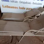 LOTE 025 - 02 ESPREGUIÇADEIRAS EM ALUMÍNIO. (LOUNGE CHAIRS) (NO ESTADO) AV9429D E AV9429T