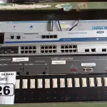 LOTE 026 - 01 FONTE, 01 DATACOM DM4E1, 01 SWITCH D-LINK 32 PORTAS, 01 IP TOUCH SECURITY MODULE E 01 TECSAT CATV T5060. (NO ESTADO) ATENÇÃO! FAZER A VISITAÇÃO ANTES DE ARREMATAR, NÃO SABEMOS SE FUNCIONA. LEILÃO NÃO TEM GARANTIA E NEM DEVOLUÇÃO, SUJEITO A POSSÍVEIS AVARIAS VISÍVEIS/OCULTAS E/OU AUSÊNCIA DE COMPONENTES.