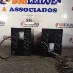 LOTE 016 - 02 ESTABILIZADORES TS SHARA 1500VA. (NO ESTADO) ATENÇÃO! FAZER A VISITAÇÃO ANTES DE ARREMATAR, NÃO SABEMOS SE FUNCIONA. LEILÃO NÃO TEM GARANTIA E NEM DEVOLUÇÃO, SUJEITO A POSSÍVEIS AVARIAS VISÍVEIS/OCULTAS E/OU AUSÊNCIA DE COMPONENTES.