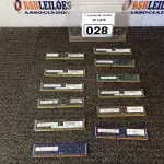 LOTE 028 - 01 LOTE COM 12 MEMÓRIAS PARA SERVIDOR, SENDO 11 DE 16GB E 01 DE 8GB. (NO ESTADO) ATENÇÃO! FAZER A VISITAÇÃO ANTES DE ARREMATAR, NÃO SABEMOS SE FUNCIONA. LEILÃO NÃO TEM GARANTIA E NEM DEVOLUÇÃO, SUJEITO A POSSÍVEIS AVARIAS VISÍVEIS/OCULTAS E/OU AUSÊNCIA DE COMPONENTES.