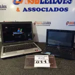LOTE 011 - 02 NOTEBOOK’S, SENDO 01 TOSHIBA(LIGANDO) COM FONTE INCOMPLETA FALTANDO CABO DE FORÇA E 01 NETBOOK MARCA ASUS EEPC SEM FONTE COM AVARIAS. (NO ESTADO) ATENÇÃO! FAZER A VISITAÇÃO ANTES DE ARREMATAR, NÃO SABEMOS SE FUNCIONA. LEILÃO NÃO TEM GARANTIA E NEM DEVOLUÇÃO, SUJEITO A POSSÍVEIS AVARIAS VISÍVEIS/OCULTAS E/OU AUSÊNCIA DE COMPONENTES.