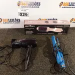 LOTE 029 - 01 PRANCHA COM AVARIAS, 01 SECADOR DE CABELO E 01 ESCOVA SECADORA/MODELADORA 220V. (LIGANDO) (NO ESTADO) ATENÇÃO! FAZER A VISITAÇÃO ANTES DE ARREMATAR, NÃO SABEMOS SE FUNCIONA. LEILÃO NÃO TEM GARANTIA E NEM DEVOLUÇÃO, SUJEITO A POSSÍVEIS AVARIAS VISÍVEIS/OCULTAS E/OU AUSÊNCIA DE COMPONENTES.