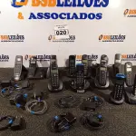 LOTE 020 - 01 LOTE COM TELEFONES SEM FIO E BASES. (NO ESTADO) ATENÇÃO! FAZER A VISITAÇÃO ANTES DE ARREMATAR, NÃO SABEMOS SE FUNCIONA. LEILÃO NÃO TEM GARANTIA E NEM DEVOLUÇÃO, SUJEITO A POSSÍVEIS AVARIAS VISÍVEIS/OCULTAS E/OU AUSÊNCIA DE COMPONENTES.