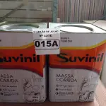 LOTE 015 - 02 LATAS DE MASSA CORRIDA PARA PAREDES INTERIOR CONTENDO 28KG CADA MARCA SUVINIL. (NO ESTADO) ATENÇÃO! FAZER A VISITAÇÃO ANTES DE ARREMATAR, NÃO SABEMOS SE FUNCIONA. LEILÃO NÃO TEM GARANTIA E NEM DEVOLUÇÃO, SUJEITO A POSSÍVEIS AVARIAS VISÍVEIS/OCULTAS E/OU AUSÊNCIA DE COMPONENTES.