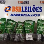 LOTE 017 - 05 ESPETOS P/ JARDIM DESTACO LED 5W VERDE - TASHIBRA NOVO. (NO ESTADO)