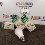 LOTE 026 - 03 LÂMPADAS SMART WI-FI LED 10W A60 RGB - TASHIBRA NOVO. (NO ESTADO)