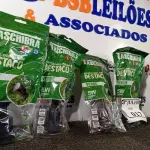 LOTE 017 - 05 ESPETOS P/ JARDIM DESTACO LED 5W VERDE - TASHIBRA NOVO. (NO ESTADO)