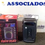 LOTE 020 -  01 CAIXA DE SOM BLUETOOTH 4”. (NO ESTADO) ATENÇÃO! FAZER A VISITAÇÃO ANTES DE ARREMATAR, NÃO SABEMOS SE FUNCIONA. LEILÃO NÃO TEM GARANTIA E NEM DEVOLUÇÃO, SUJEITO A POSSÍVEIS AVARIAS VISÍVEIS/OCULTAS E/OU AUSÊNCIA DE COMPONENTES.