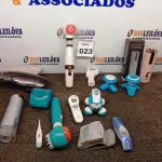 LOTE 023 - 01 LOTE COM DIVERSOS APARELHOS DE MASSAGEM. (NO ESTADO) ATENÇÃO! FAZER A VISITAÇÃO ANTES DE ARREMATAR, NÃO SABEMOS SE FUNCIONA. LEILÃO NÃO TEM GARANTIA E NEM DEVOLUÇÃO, SUJEITO A POSSÍVEIS AVARIAS VISÍVEIS/OCULTAS E/OU AUSÊNCIA DE COMPONENTES.