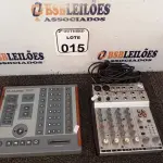 LOTE 015 -  01 MESA DE SOM M.AUDIO E 01 MESA DE SOM EURORACK MX602A COM FONTE. (NO ESTADO) ATENÇÃO! FAZER A VISITAÇÃO ANTES DE ARREMATAR, NÃO SABEMOS SE FUNCIONA. LEILÃO NÃO TEM GARANTIA E NEM DEVOLUÇÃO, SUJEITO A POSSÍVEIS AVARIAS VISÍVEIS/OCULTAS E/OU AUSÊNCIA DE COMPONENTES.