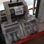 LOTE 172 - 05 MÁQUINAS DE CONTAR CÉDULAS. (NO ESTADO) ATENÇÃO! FAZER A VISITAÇÃO ANTES DE ARREMATAR, NÃO SABEMOS SE FUNCIONA, LEILÃO NÃO TEM GARANTIA E NEM DEVOLUÇÃO, SUJEITO A POSSÍVEIS AVARIAS VISÍVEIS/OCULTAS E/OU AUSÊNCIA DE COMPONENTES.