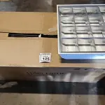 08 LUMINÁRIAS DE EMBUTIR PARA LÂMPADAS COM REATORES. (NO ESTADO) ATENÇÃO! FAZER A VISITAÇÃO ANTES DE ARREMATAR, NÃO SABEMOS SE FUNCIONA, LEILÃO NÃO TEM GARANTIA E NEM DEVOLUÇÃO, SUJEITO A POSSÍVEIS AVARIAS VISÍVEIS/OCULTAS E/OU AUSÊNCIA DE COMPONENTES.