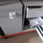 02 ARMÁRIOS PARA CPU COM 01 PORTA E 01 GAVETA. (NO ESTADO) ATENÇÃO! FAZER A VISITAÇÃO ANTES DE ARREMATAR, NÃO SABEMOS SE FUNCIONA, LEILÃO NÃO TEM GARANTIA E NEM DEVOLUÇÃO, SUJEITO A POSSÍVEIS AVARIAS VISÍVEIS/OCULTAS E/OU AUSÊNCIA DE COMPONENTES.