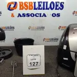 01 AIR FRYER E 01 BATEDEIRA MARCA MONDIAL. (NO ESTADO) ATENÇÃO! FAZER A VISITAÇÃO ANTES DE ARREMATAR, NÃO SABEMOS SE FUNCIONA, LEILÃO NÃO TEM GARANTIA E NEM DEVOLUÇÃO, SUJEITO A POSSÍVEIS AVARIAS VISÍVEIS/OCULTAS E/OU AUSÊNCIA DE COMPONENTES.