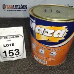 01 LATA DE ADESIVO DE CONTATO 2,80KG MARCA MAZA. (NO ESTADO) ATENÇÃO! FAZER A VISITAÇÃO ANTES DE ARREMATAR, NÃO SABEMOS SE FUNCIONA, LEILÃO NÃO TEM GARANTIA E NEM DEVOLUÇÃO, SUJEITO A POSSÍVEIS AVARIAS VISÍVEIS/OCULTAS E/OU AUSÊNCIA DE COMPONENTES.