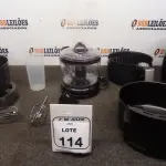 01 AIR FRYER, 01 ESPREMEDOR DE FRUTAS E 01 BATEDEIRA MARCA MONDIAL. (NO ESTADO) ATENÇÃO! FAZER A VISITAÇÃO ANTES DE ARREMATAR, NÃO SABEMOS SE FUNCIONA, LEILÃO NÃO TEM GARANTIA E NEM DEVOLUÇÃO, SUJEITO A POSSÍVEIS AVARIAS VISÍVEIS/OCULTAS E/OU AUSÊNCIA DE COMPONENTES.