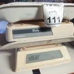 02 BALANÇAS PEDIÁTRICAS. (NO ESTADO) ATENÇÃO! FAZER A VISITAÇÃO ANTES DE ARREMATAR, NÃO SABEMOS SE FUNCIONA, LEILÃO NÃO TEM GARANTIA E NEM DEVOLUÇÃO, SUJEITO A POSSÍVEIS AVARIAS VISÍVEIS/OCULTAS E/OU AUSÊNCIA DE COMPONENTES.