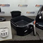 01 AIR FRYER E 01 BATEDEIRA MARCA MONDIAL. (NO ESTADO) ATENÇÃO! FAZER A VISITAÇÃO ANTES DE ARREMATAR, NÃO SABEMOS SE FUNCIONA, LEILÃO NÃO TEM GARANTIA E NEM DEVOLUÇÃO, SUJEITO A POSSÍVEIS AVARIAS VISÍVEIS/OCULTAS E/OU AUSÊNCIA DE COMPONENTES.