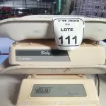 02 BALANÇAS PEDIÁTRICAS. (NO ESTADO) ATENÇÃO! FAZER A VISITAÇÃO ANTES DE ARREMATAR, NÃO SABEMOS SE FUNCIONA, LEILÃO NÃO TEM GARANTIA E NEM DEVOLUÇÃO, SUJEITO A POSSÍVEIS AVARIAS VISÍVEIS/OCULTAS E/OU AUSÊNCIA DE COMPONENTES.