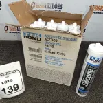 12 BISNAGAS DE ADESIVO SILICONE PRETO 280G CADA MARCA TEK BOND. (NO ESTADO) ATENÇÃO! FAZER A VISITAÇÃO ANTES DE ARREMATAR, NÃO SABEMOS SE FUNCIONA, LEILÃO NÃO TEM GARANTIA E NEM DEVOLUÇÃO, SUJEITO A POSSÍVEIS AVARIAS VISÍVEIS/OCULTAS E/OU AUSÊNCIA DE COMPONENTES.