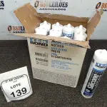 12 BISNAGAS DE ADESIVO SILICONE PRETO 280G CADA MARCA TEK BOND. (NO ESTADO) ATENÇÃO! FAZER A VISITAÇÃO ANTES DE ARREMATAR, NÃO SABEMOS SE FUNCIONA, LEILÃO NÃO TEM GARANTIA E NEM DEVOLUÇÃO, SUJEITO A POSSÍVEIS AVARIAS VISÍVEIS/OCULTAS E/OU AUSÊNCIA DE COMPONENTES.