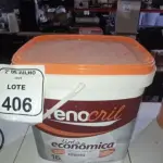 01 BALDE DE TINTA ECONÔMICA 16L NA COR BRANCO NEVE MARCA RENOCRIL. (NO ESTADO) ATENÇÃO! FAZER A VISITAÇÃO ANTES DE ARREMATAR, NÃO SABEMOS SE FUNCIONA, LEILÃO NÃO TEM GARANTIA E NEM DEVOLUÇÃO, SUJEITO A POSSÍVEIS AVARIAS VISÍVEIS/OCULTAS E/OU AUSÊNCIA DE COMPONENTES.