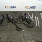 05 FACAS ELÉTRICAS MARCA MONDIAL. (NO ESTADO) ATENÇÃO! FAZER A VISITAÇÃO ANTES DE ARREMATAR, NÃO SABEMOS SE FUNCIONA, LEILÃO NÃO TEM GARANTIA E NEM DEVOLUÇÃO, SUJEITO A POSSÍVEIS AVARIAS VISÍVEIS/OCULTAS E/OU AUSÊNCIA DE COMPONENTES.