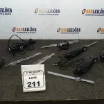 04 FACAS ELÉTRICAS MARCA MONDIAL. (NO ESTADO) ATENÇÃO! FAZER A VISITAÇÃO ANTES DE ARREMATAR, NÃO SABEMOS SE FUNCIONA, LEILÃO NÃO TEM GARANTIA E NEM DEVOLUÇÃO, SUJEITO A POSSÍVEIS AVARIAS VISÍVEIS/OCULTAS E/OU AUSÊNCIA DE COMPONENTES.