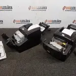 02 IMPRESSORAS TÉRMICAS. (NO ESTADO) ATENÇÃO! FAZER A VISITAÇÃO ANTES DE ARREMATAR, NÃO SABEMOS SE FUNCIONA, LEILÃO NÃO TEM GARANTIA E NEM DEVOLUÇÃO, SUJEITO A POSSÍVEIS AVARIAS VISÍVEIS/OCULTAS E/OU AUSÊNCIA DE COMPONENTES.