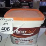 01 BALDE DE TINTA ECONÔMICA 16L NA COR BRANCO NEVE MARCA RENOCRIL. (NO ESTADO) ATENÇÃO! FAZER A VISITAÇÃO ANTES DE ARREMATAR, NÃO SABEMOS SE FUNCIONA, LEILÃO NÃO TEM GARANTIA E NEM DEVOLUÇÃO, SUJEITO A POSSÍVEIS AVARIAS VISÍVEIS/OCULTAS E/OU AUSÊNCIA DE COMPONENTES.