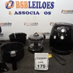01 AIR FRYER, 01 BATEDEIRA E 01 ESPREMEDOR DE FRUTAS MARCA MONDIAL. (NO ESTADO) ATENÇÃO! FAZER A VISITAÇÃO ANTES DE ARREMATAR, NÃO SABEMOS SE FUNCIONA, LEILÃO NÃO TEM GARANTIA E NEM DEVOLUÇÃO, SUJEITO A POSSÍVEIS AVARIAS VISÍVEIS/OCULTAS E/OU AUSÊNCIA DE COMPONENTES.